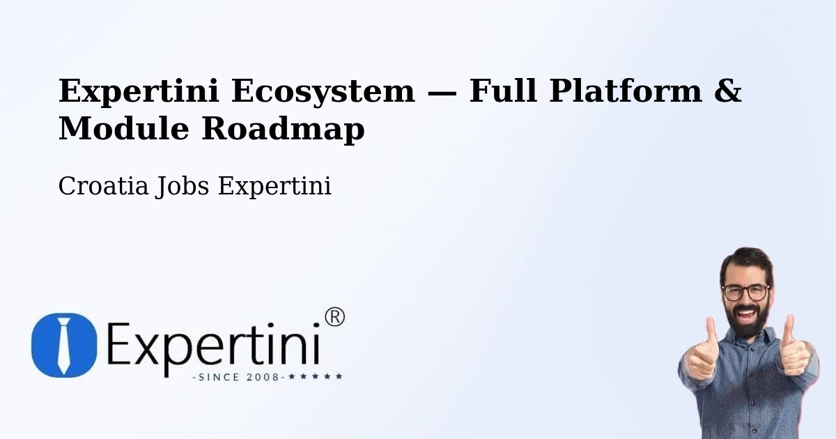 Expertini Ecosystem — Full Platform & Module Roadmap – Strmec
